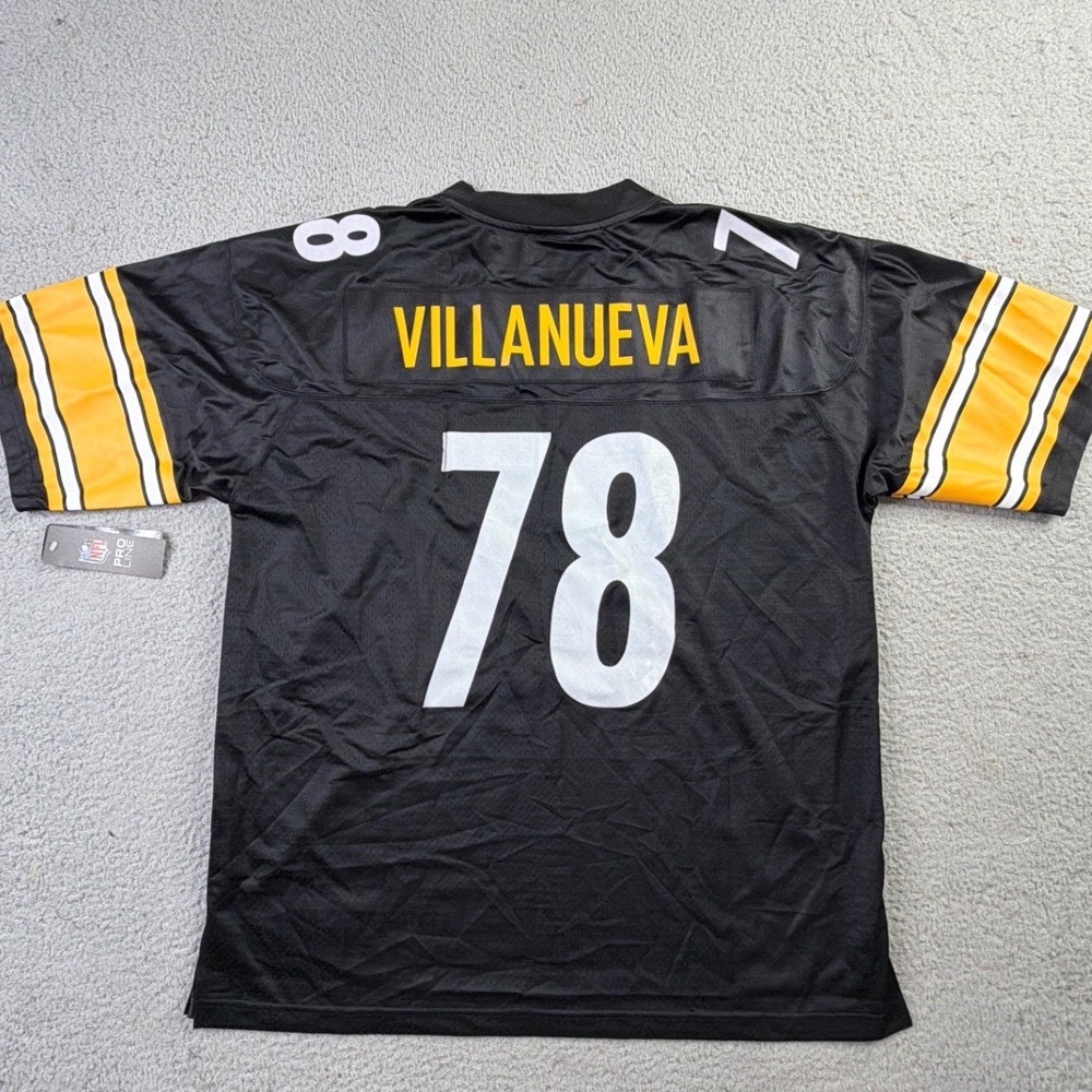 NWT Alejandro Villanueva Pittsburgh Steelers #78 NFL Pro Line Football Jersey XL - Picture 3 of 11